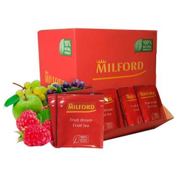Чай MILFORD "Fruit Dream (Фруктовая мечта)", фруктовый, 200 пакетиков в конвертах по 1,75 г, 7025 РК - Премиум Сервис