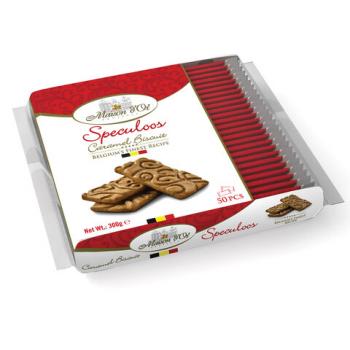 Печенье MAISON D'OR "Speculoos" в индивидуальной упаковке, 50 штук, карамелизированное, 300 г, 17277-3 - Премиум Сервис