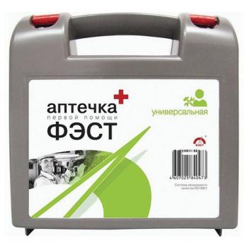 Аптечка первой помощи универсальная ФЭСТ, до 7 человек, футляр из полистирола, № 6, 1644 - Премиум Сервис