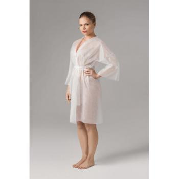 Халат-кимоно с рукавами белый КОМПЛЕКТ 5 шт., СМС, 24 г/м2, ЧИСТОВЬЕ, 02-189 - Премиум Сервис