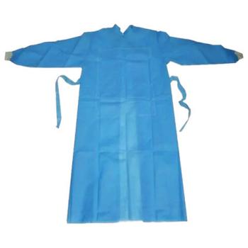 Халат хирургический стерильный 140 см, 52-54 р., манжета, спанбонд 25 г/м2, ГЕКСА, голубой - Премиум Сервис