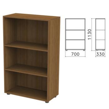 Шкаф (стеллаж) "Канц", 700х330х1130 мм, 2 полки, цвет орех пирамидальный, ШК39.9 - Премиум Сервис