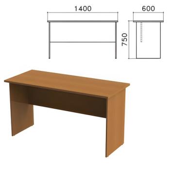 Стол письменный "Монолит", 1400х600х750 мм, цвет орех гварнери, СМ22.3 - Премиум Сервис