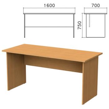 Стол письменный "Монолит", 1600х700х750 мм, цвет бук бавария, СМ3.1 - Премиум Сервис