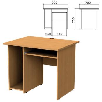 Стол компьютерный "Монолит", 900х700х750 мм, цвет бук бавария, СМ15.1 - Премиум Сервис