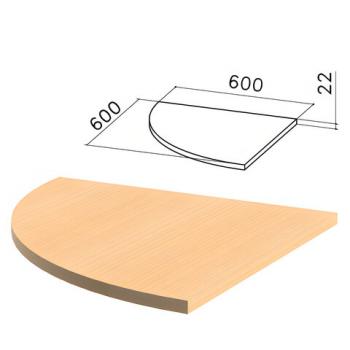 Стол приставной угловой "Монолит", 600х600х750 мм, БЕЗ ОПОРЫ (640137), цвет бук бавария, ПМ38.1 - Премиум Сервис