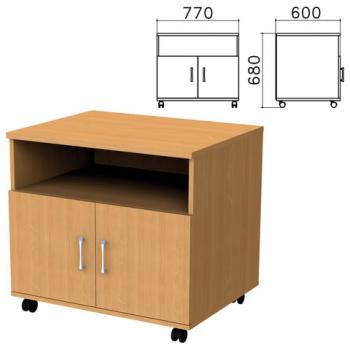 Тумба для оргтехники "Монолит", 770х600х680 мм, 2 двери, полка, цвет бук бавария, ТМ30.1 - Премиум Сервис