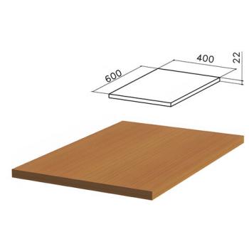 Крышка для тумбы приставной (код 640145) "Монолит", 400х600х22 мм, орех гварнери, ТМ02.3 - Премиум Сервис
