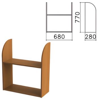 Полка навесная настенная "Монолит", 680х280х770 мм, цвет орех гварнери, ПМ40.3 - Премиум Сервис