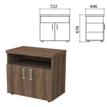 Тумба для оргтехники "Приоритет", 722х446х676 мм, 2 двери, полка, лагос, К-928, К-928 лагос - Премиум Сервис