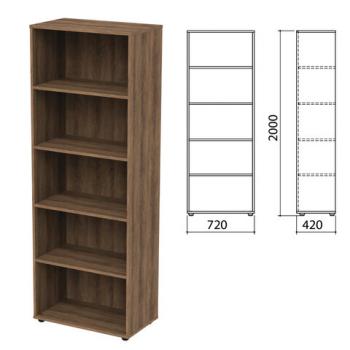 Шкаф (стеллаж) "Приоритет", 720х420х2000 мм, 4 полки, лагос, К-934, К-934 лагос - Премиум Сервис