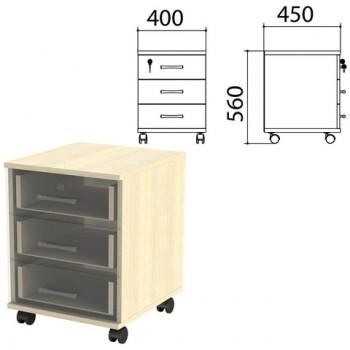 Каркас тумбы подкатной "Канц" 400х450х560 мм, цвет дуб молочный, ТК29.15.1 - Премиум Сервис