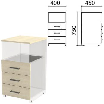Крышка и фасады ящиков для тумбы приставной "Канц" 400х450х750 мм, цвет дуб молочный, ТК31.15.2 - Премиум Сервис