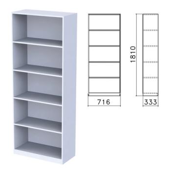 Шкаф (стеллаж) "Бюджет", 716х333х1810 мм, 4 полки, серый, 402651-030 - Премиум Сервис