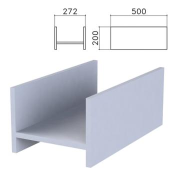 Подставка под системный блок "Бюджет", 272х500х200 мм, серая, 402669-030 - Премиум Сервис