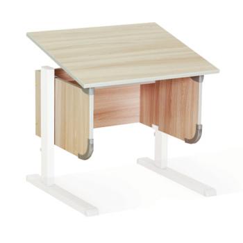 Столешница 900х500 мм, корпус парты ДЭМИ СУТ.28, ЛДСП ясень, пластик серый - Премиум Сервис