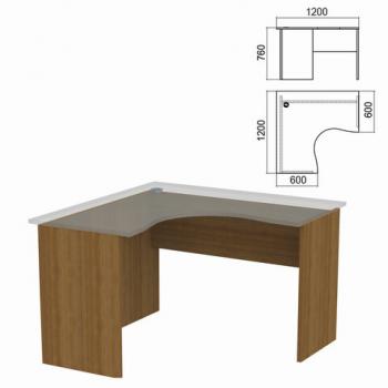 Стол компактный ЧАСТЬ 2 "Арго", 1200х1200х760 мм, левый, орех, А-203.60 - Премиум Сервис