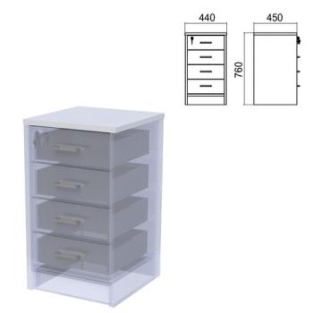 Крышка для тумбы приставной (АТ-05) "Арго", 440х450х22 мм, серый - Премиум Сервис
