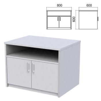 Тумба для оргтехники "Арго", 800х600х600 мм, полка, серый - Премиум Сервис