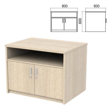 Тумба для оргтехники "Арго", 800х600х600 мм, полка, ясень шимо - Премиум Сервис