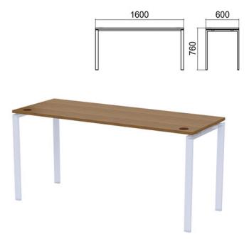 Столешница стола на металлокаркасе "Арго", 1600х600х760 мм, орех - Премиум Сервис