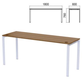 Столешница стола на металлокаркасе "Арго", 1800х600х760 мм, орех - Премиум Сервис