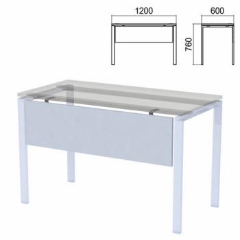Царга к столам на металлокаркасе "Арго", шириной 1200 мм, серый - Премиум Сервис