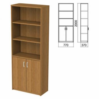 Шкаф полузакрытый "Арго", 770х370х2000 мм, 2 двери, 4 полки, орех - Премиум Сервис