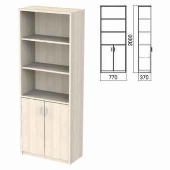 Шкаф полузакрытый "Арго", 770х370х2000 мм, 2 двери, 4 полки, ясень шимо - Премиум Сервис