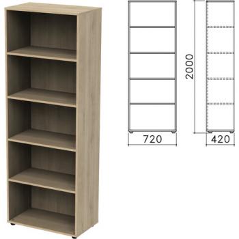 Шкаф (стеллаж) "Приоритет", 720х420х2000 мм, 4 полки, кронберг, К-934, К-934 кронберг - Премиум Сервис