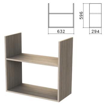 Полка навесная настенная "Бюджет", 632х294х596 мм, дуб сонома, 402668-091 - Премиум Сервис