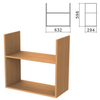 Полка навесная настенная "Бюджет", 632х294х596 мм, груша ароза, 402668-336 - Премиум Сервис