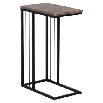 Стол журнальный на металлокаркасе BRABIX LOFT CT-002, 450х250х630 мм, цвет морёный дуб, 641861 - Премиум Сервис