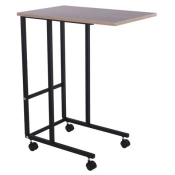 Стол BRABIX "Smart CD-014", 380х600х755 мм, ЛОФТ, на колесах, металл/ЛДСП дуб, каркас черный, 641884 - Премиум Сервис
