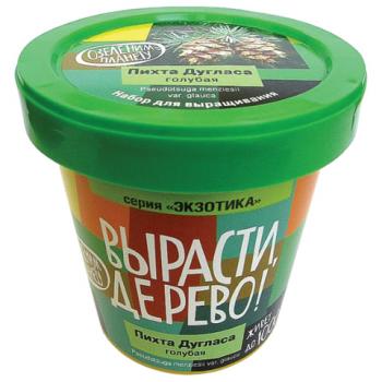 Набор для выращивания растений ВЫРАСТИ ДЕРЕВО! "Пихта Дугласа голубая" (банка, грунт, семена), zk-069 - Премиум Сервис