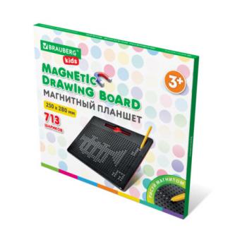 Магнитный планшет доска MAGPAD MAX для рисования 25х28 см, 713 шариков, BRAUBERG KIDS, 664922 - Премиум Сервис