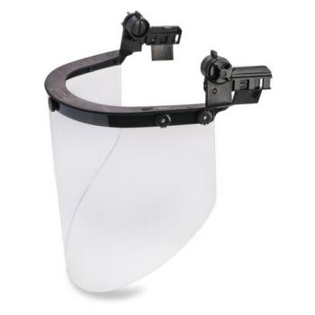 Щиток защитный лицевой РОСОМЗ КБТ Визион Titan, экран из поликарбоната 220х385мм, толщиной 2 мм, универсальное накасочное крепление, 4390 - Премиум Сервис