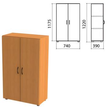 Шкаф закрытый "Фея", 740х390х1220 мм, цвет орех милан (КОМПЛЕКТ) - Премиум Сервис