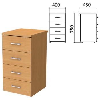 Тумба приставная "Монолит", 400х450х750 мм, цвет бук бавария (КОМПЛЕКТ) - Премиум Сервис