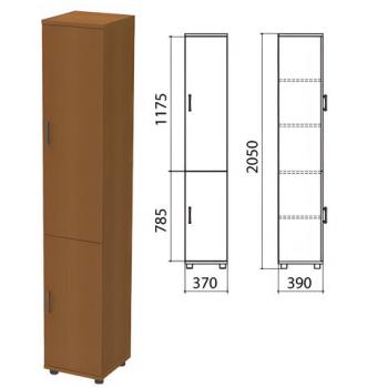 Шкаф закрытый "Монолит", 370х390х2050 мм, цвет орех гварнери (КОМПЛЕКТ) - Премиум Сервис