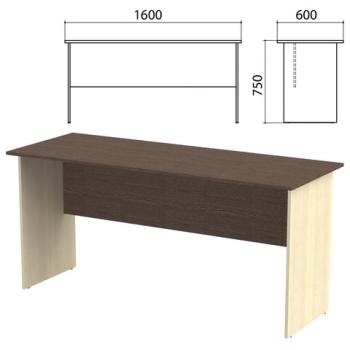 Стол письменный "Канц", 1600х600х750 мм, цвет венге/дуб молочный (КОМПЛЕКТ) - Премиум Сервис