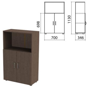 Шкаф полузакрытый "Канц", 700х350х1130 мм, цвет венге (КОМПЛЕКТ) - Премиум Сервис