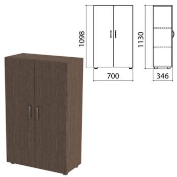 Шкаф закрытый "Канц", 700х350х1130 мм, цвет венге (КОМПЛЕКТ) - Премиум Сервис
