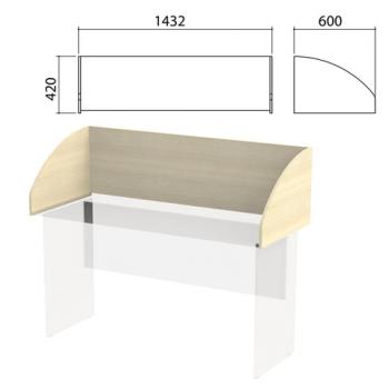 Экран-перегородка "Канц" 1432х600х420 мм, цвет дуб молочный (КОМПЛЕКТ) - Премиум Сервис