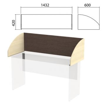 Экран-перегородка "Канц" 1432х600х420 мм, цвет венге/дуб молочный (КОМПЛЕКТ) - Премиум Сервис