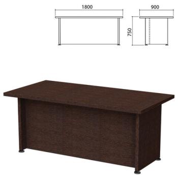 Стол письменный "Приоритет" 1800х900х750 мм, венге (КОМПЛЕКТ) - Премиум Сервис