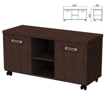 Тумба-креденция "Приоритет" 1200х446х600 мм, 2 двери, венге (КОМПЛЕКТ) - Премиум Сервис