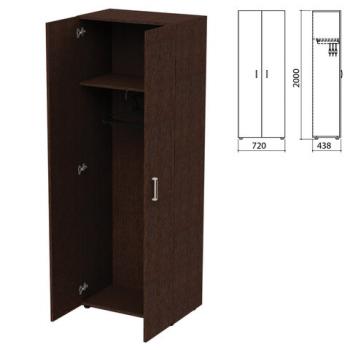 Шкаф для одежды "Приоритет" 720х438х2000 мм, венге (КОМПЛЕКТ) - Премиум Сервис