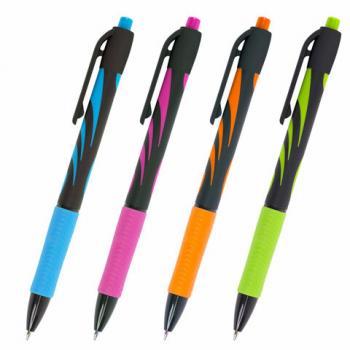 Ручка шариковая автоматическая BRAUBERG ULTRA-RT NEON, СИНЯЯ, 0,7 мм, линия 0,35 мм, 143932 - Премиум Сервис