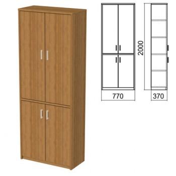 Шкаф закрытый "Арго", 770х370х2000 мм, орех (КОМПЛЕКТ) - Премиум Сервис